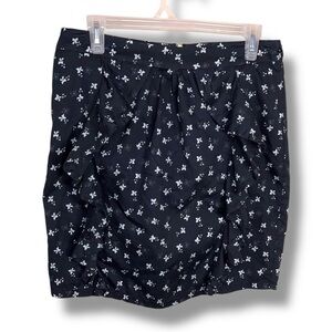 Size 8 Koton Blue Bow Skirt Pencil Mini Cotton Fabric Womens
